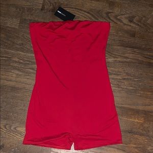 FASHION NOVA BUENOS AIRES ROMPER RED LARGE